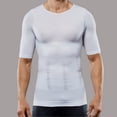 thumbnail image 3 of Ropa moldeadora de cuerpo para hombre sin costuras que contrae el abdomen, levanta la espalda, ropa interior ajustada, camiseta deportiva que absorbe la humedad, 3 of 5