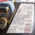 thumbnail image 2 of SAFAVIEH Shivan Kaeden Geometric Gradient Runner, Ivory/Rust, 2'2" x 8', 2 of 8