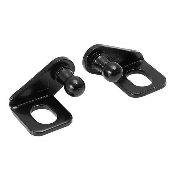 1 Pair 10mm Car Vehicle Ball Studs Mounting Brackets Black for Gas Struts Shocks 35x26x20mm