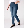 thumbnail image 2 of Woman Within Plus Size Stretch Straight-Leg Clean Jeans, 2 of 5