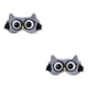 thumbnail image 4 of Soidarity Niños cubierta de ojo para dormir viaje con los ojos vendados dibujos animados Blinder lindo decorativo cómodo visera dormir siesta Gris 2Conjunto, 4 of 6
