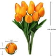 thumbnail image 5 of 20 Pcs Orange Tulips Artificial Flowers 13.5" Faux Tulips Flowers Fake Flowers Bulk for Vase Centerpieces Wedding Bouquet Home Decor, 5 of 5