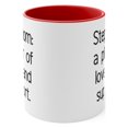 thumbnail image 2 of Stepmom Gifts Two-Tone 11oz Mug "Stepmom: a pillar of love and support.", 2 of 4