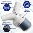 thumbnail image 4 of Sinyiin Corrosion Resistant 2 Way Appliance Drainage Adapter Suitable for 40mm Pipes, 4 of 7