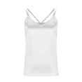 thumbnail image 5 of WULMLEO Women's Summer Adjustable Straps Satin Tops Sleeveless V Neck Loose Fit Shirts Casual Beach Vacation Clothes White M, 5 of 6