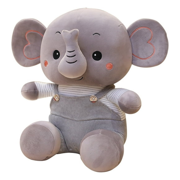 JEMOSTAT Kids Giant Plush Elephant Stuffed Animal Soft Doll for Baby Shower Gender Reveal Party Decorations Birthday Baptism Graduation Gifts Friend