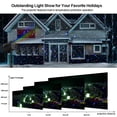 thumbnail image 4 of Outdoor Laser Lights, Moving RGB Halloween Christmas Projector Light Waterproof with Remote Control 3 Colors Motion Firefly Decor, 4 of 7