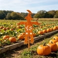 thumbnail image 3 of Metal Scarecrow Garden Stake - Outdoor Yard Decor for Patio Fall & Halloween Display, Gold, Ccwuwei, 3 of 5