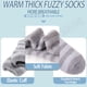 thumbnail image 4 of Calcetines EBMORE Fuzzy Fluffy, cálidos, antideslizantes, acogedores para invierno, 4 of 7