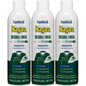 Niagara Original Finish Ironing Spray Starch, 3-Pack