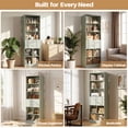 thumbnail image 4 of Homieasy 22" Floor-Standing Closet System, Multi-Tiered Wardrobe Storage Unit with Adjustable Shelves & Smooth-Glide Drawers,Cyan, 4 of 6