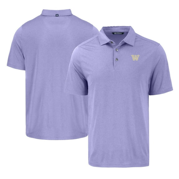 Men's Cutter & Buck Purple Washington Huskies Coastline Epic Comfort Eco Recycled Polo