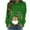 Green-Christmas Shirts, variant on Jsaierl Womens Christmas Fleece Sweatshirts Funny Xmas Graphic Sweatshirt Loose Fit Pullover Sweater Tops Crewneck Tunic Long Sleeve Shirts Christmas Clothes