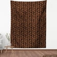 thumbnail image 4 of Tropical Sofa Upholstery Fabric by the Yard, Earth Tones Jungle Forest Monstera Leaves in Classic Style Graphic, Decorative Fabric for DIY and Home Accents, Cinnamon and Charcoal Grey by Ambesonne, 4 of 5
