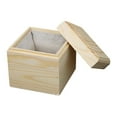 thumbnail image 3 of Caja de pino de madera caja de almacenamiento caja de embalaje forrada de madera, 3 of 8