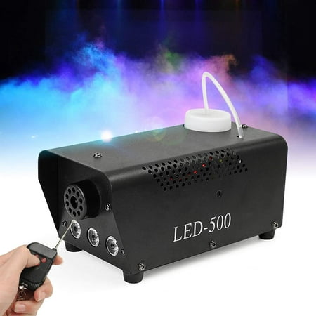 500W RGB LED Fog Machine Stage Fogger Smoke Maker Kit Remote Control