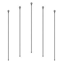 Uxcell Silicone Cable Ties, 24 Inch Reusable Twist Cable Ties Heavy Duty Bendable for Bundling Holding, 5 Pcs, Black