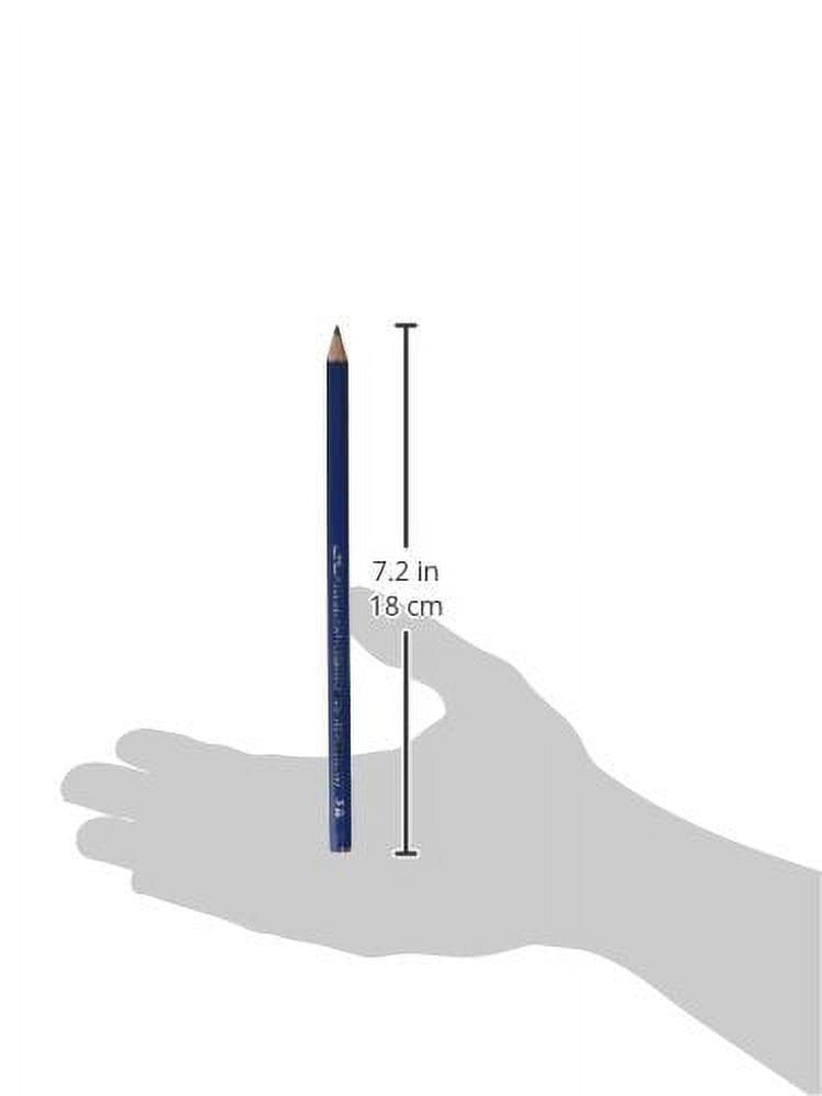 Generals Hexagonal Non-Toxic Drawing Pencil - 3B Thin Tip, Blue, Pack 12