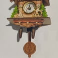 thumbnail image 3 of Bewildely Relojes de cuco Reloj de cuco alemán de la Selva Negra, colgante de , campana oscilante automática, péndulo, reloj de pared de cuco Type3 NO3, 3 of 6