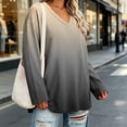 thumbnail image 4 of LIaqionyy Plus Size Tops for Womens V Neck Long Sleeve Casual Loose Blouse Fall Outfits Business Work Basic Tees Shirts, 4 of 6