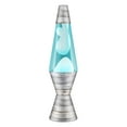 thumbnail image 1 of Lampe Lava 14.5 Pouces Bois Récupéré - Blanc/teal, 1 of 1