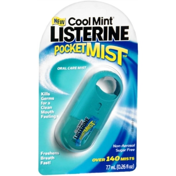 Listerine PocketMist Oral Care Mist Cool Mint 0.26 oz (Pack of 6