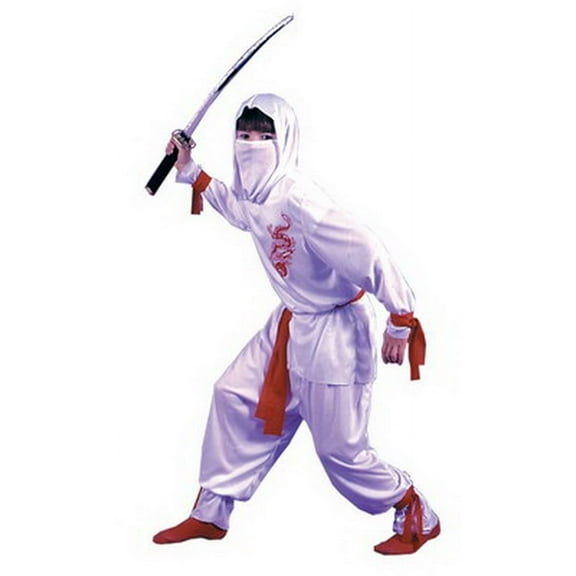 Fun World Ninja Deluxe Boy's Halloween Fancy-Dress Costume for Child, S (4-6)