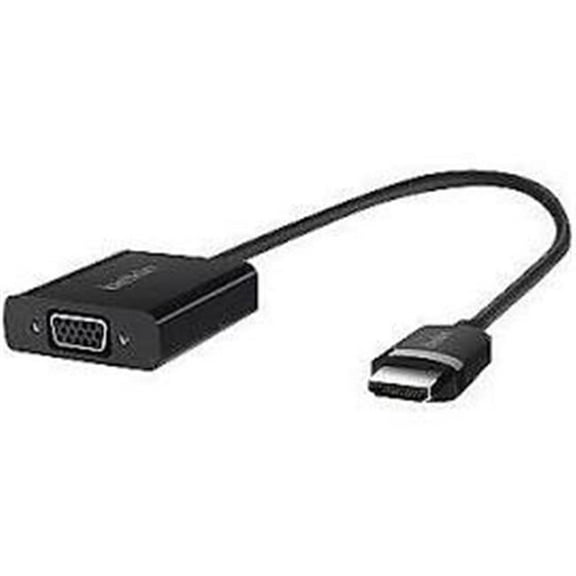 Belkin  HDMI to VGA Adapter with Power Adapter, Black