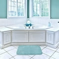 thumbnail image 3 of Upgraded Extra Large Non Slip Bath Mat 24"x36" Soft Absorbent Fluffy Thick Microfiber Cozy Throw Bathroom Rugs with Waterproof Backing for Tub Shower Bathroom Floors Accessories (Turquoise), 3 of 8