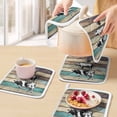 thumbnail image 5 of Farmhouse Animals Pot Holders for Kitchen Heatproof Potholder, 2 Pack Vintage Wood Country Cow Pig Chicken Hot Pads Multipurpose Oven Pads Cloth Potholders Trivet for Cooking and Baking, 5 of 8