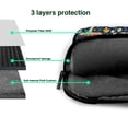 thumbnail image 4 of Lsque Colorful Mushrooms Pattern Laptop Bag – Portable & Slim Single-Shoulder Computer Case with Adjustable Strap, Protective, Lightweight for 13”/14”/15.6” Laptops, 4 of 8