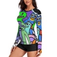 thumbnail image 2 of Garten of Banban Women's Sunscreen Shirt Long Sleeve Workout Tops Crewneck Soft Comfy Tees Casual T-Shirt L, 2 of 7