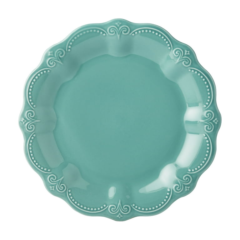 The Pioneer Woman 20-Piece Ceramic Toni Dinnerware Set, Teal The Pioneer Woman 20-Piece Ceramic Toni Dinnerware Set, Teal