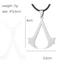 thumbnail image 2 of The Assassins Stainless Steel Pendant and Cord Necklace Jewelry-434-AC, 2 of 6