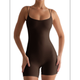 thumbnail image 3 of de Entrenamiento para Mujer, Sin Mangas, con Espalda Descubierta, Control de Abdomen, para Yoga, Color Marrón, Talla XS, 3 of 10