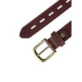 thumbnail image 2 of INSPIRE CHIC Women's Solid Color Faux Leather Belt Metal Pin Buckle Waist Belts 125cm/49.21" Dark Red, 2 of 4
