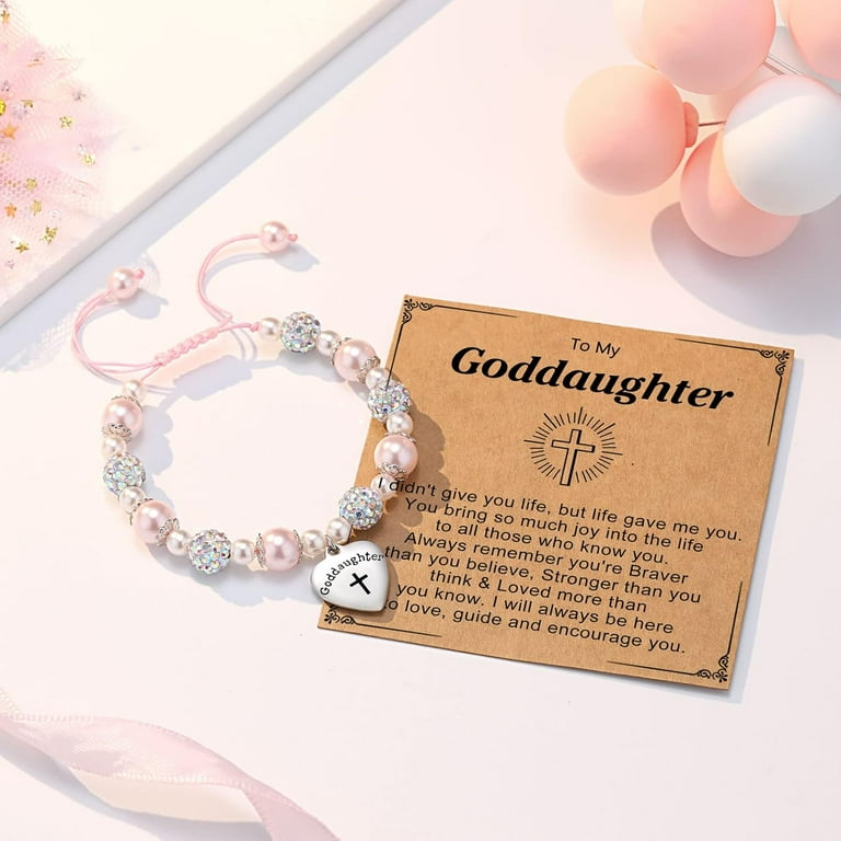 Bracelet Christening Gifts For Goddaughter Godmother Godfather