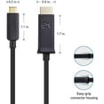 thumbnail image 3 of Cable Matters USB C to HDMI Cable (USB-C to HDMI Cable) Supporting 4K 60Hz in Black 6 ft, 3 of 5
