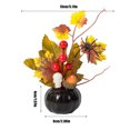 thumbnail image 3 of Yunuuuoa Halloween Pumpkin Decorations Fake Plastic Fall Table Centerpiece Thanksgiving Home Decor with Leaves and Berries for Living Room Party Ornament, 3 of 6