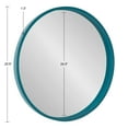 thumbnail image 5 of Kate and Laurel Travis Mid-Century Round Wall Mirror, 25.6 inch Diameter, Teal, Modern Accent Mirror, 5 of 6