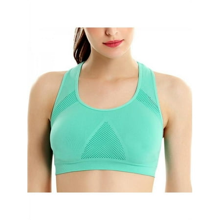 

Women s Seamless Racerback Sports Bra High Impact Support Yoga Gym Workout Fitness