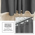 thumbnail image 4 of Virtu Waffle Fabric Shower Curtains, 72" X 72" Waterproof Bathroom Shower Curtain Gray, 4 of 6
