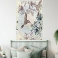 thumbnail image 4 of Hummingbirds Decorations Wall Hanging Tapestry, Birds And Hibiscus Flowers Nostalgia Antique Artistic Design Classic Home, Bedroom Living Room Dorm Accessories, 40 X 60 Inches, by Ambesonne, 4 of 5
