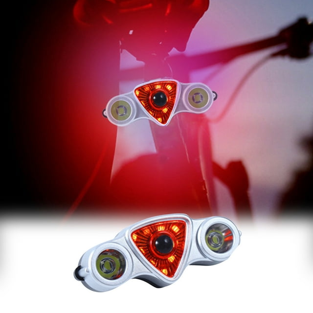 Bike Tail Light 11 LED 6 Modes USB Rechargeable, IPX4 Waterproof Bicycle Rear Safety Warning Light, 9 SMD 2 P40 Lamp Beads Night Riding, MTB Road Cycling Helmet Mount