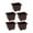 Square Deep, variant on Vsenkes 5 Pieces Flower Pots Simple Containers for Office Yard Indoor Outdoor Plants Square Shallow