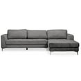 thumbnail image 3 of Baxton Studio Agnew Contemporary Light Beige Microfiber Right Facing Sectional Sofa, 3 of 4