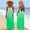 Green, variant on Women Solid Maxi Dress V Neck Sleeveless Open Back Adjustable Strap Summer Beach Vacation Daily Wear