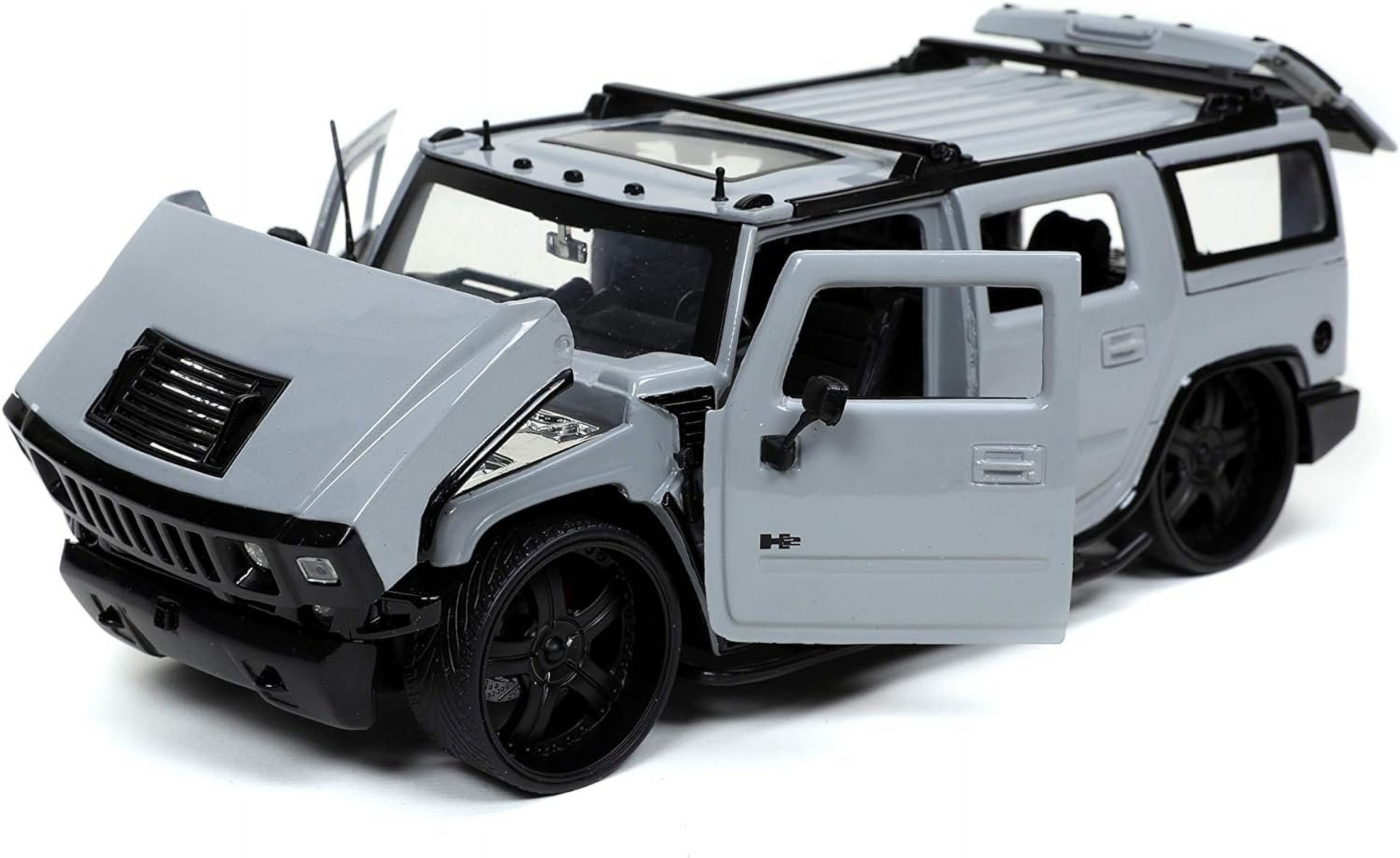 Jada 32310 Hummer H2 Gray with Extra Wheels Just Trucks