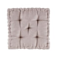 thumbnail image 4 of 20x20 inches Floor Pillow with Chenille Fabric, Square Cushion Floor Pillow with Hypoallergenic Poly, Soft Floor Sitting Pillow for Yoga, Living Room, Balcony, Ooutdor, Tatami, Blush, 4 of 6