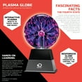 thumbnail image 4 of Discovery #Mindblown Color Changing Glass Plasma Globe Lamp,1.7 lb, 6.25 in x 12.25 in, 4 of 13